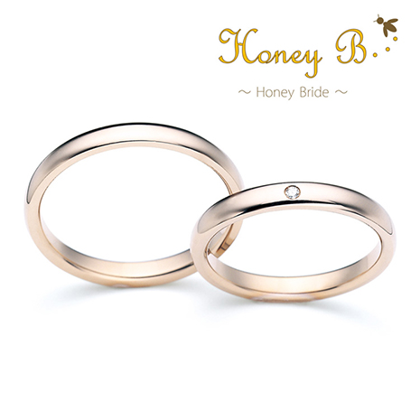 ハニーイエローゴールドを使用したハニーブライドの結婚指輪マロン, ドラマ衣装協力,